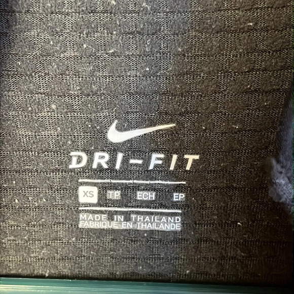 NIKE DRI FIT Women’s 1/4 Zip top shirt XS Grey/Black running long sleeve workout - Picture 5 of 11